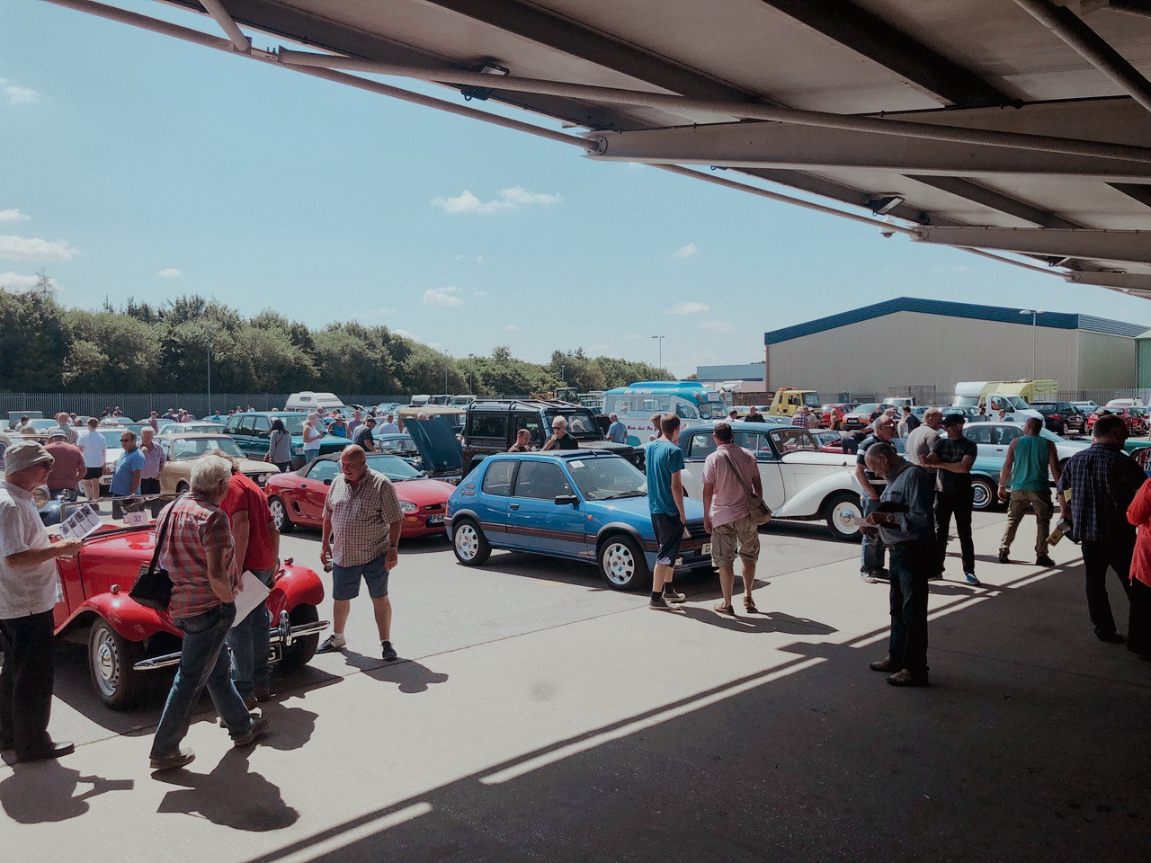 Classic car at auction